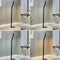 Dæmpbar LED gulvlampe Salome, variabel lysfarve