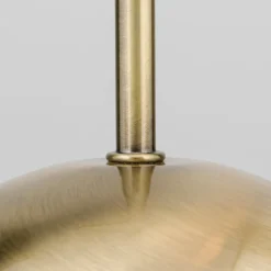 Doma bordlampe, antik messingfarve, højde 30 cm, glas