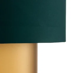 Dorina hængelampe, grøn/guld Ø 40cm