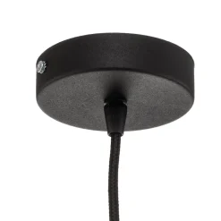 Dorina hængelampe, sort/guld Ø 50cm