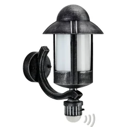 Dorothee udendørs væglampe i landlig stil, sort