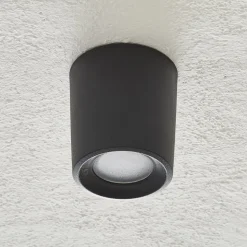 Downlight Livia 9,6 cm sort/frostet kunstharpiks GU10 CCT