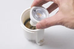 Downlight Livia 9,6 cm sort/frostet kunstharpiks GU10 CCT