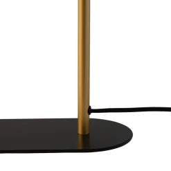 Dyberg Larsen Arch bordlampe, sort/messingfarvet, metal