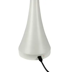 Dyberg Larsen LED-bordlampe Vienna, creme, højde 28 cm