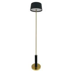 Dyberg Larsen LED-gulvlampe Yoyo, sort, højde 125 cm