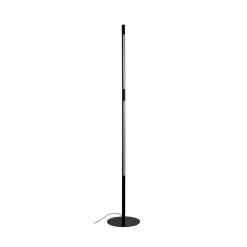 Dyberg Larsen LED-gulvlampe Vagner, sort, højde 150 cm