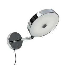 Dyberg Larsen LED-væglampe Starlight, krom Ø 14 cm dæmpbar