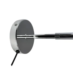 Dyberg Larsen LED-væglampe Starlight, krom Ø 14 cm dæmpbar