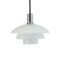 Dyberg Larsen Morph pendellampe, opal, Ø 21 cm, glas