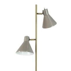 Dyberg Larsen Sleep gulvlampe, brun, højde 165 cm, stål