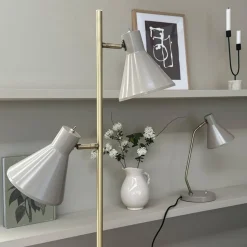 Dyberg Larsen Sleep gulvlampe, brun, højde 165 cm, stål