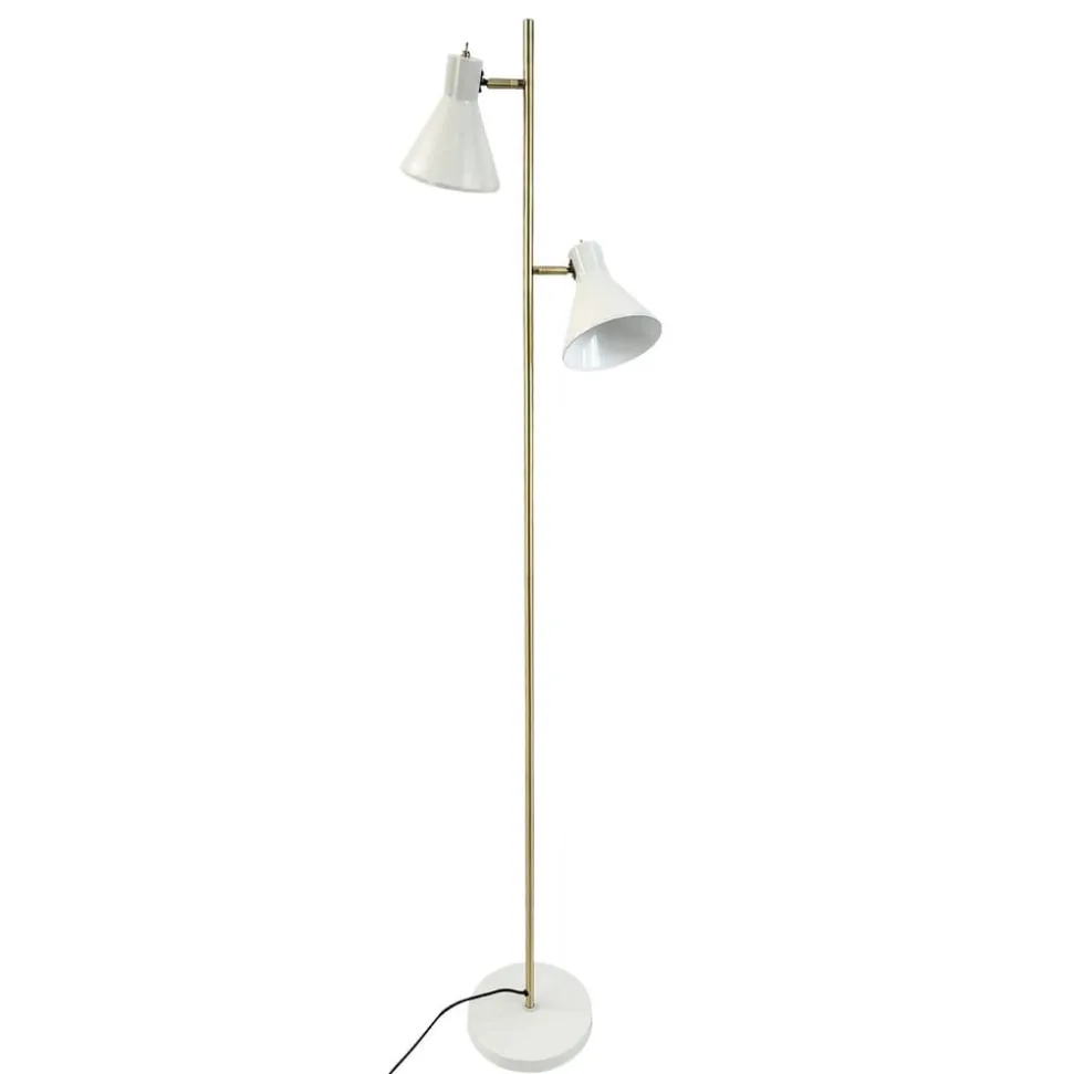 Dyberg Larsen Sleep gulvlampe, kridhvid, højde 165 cm, stål