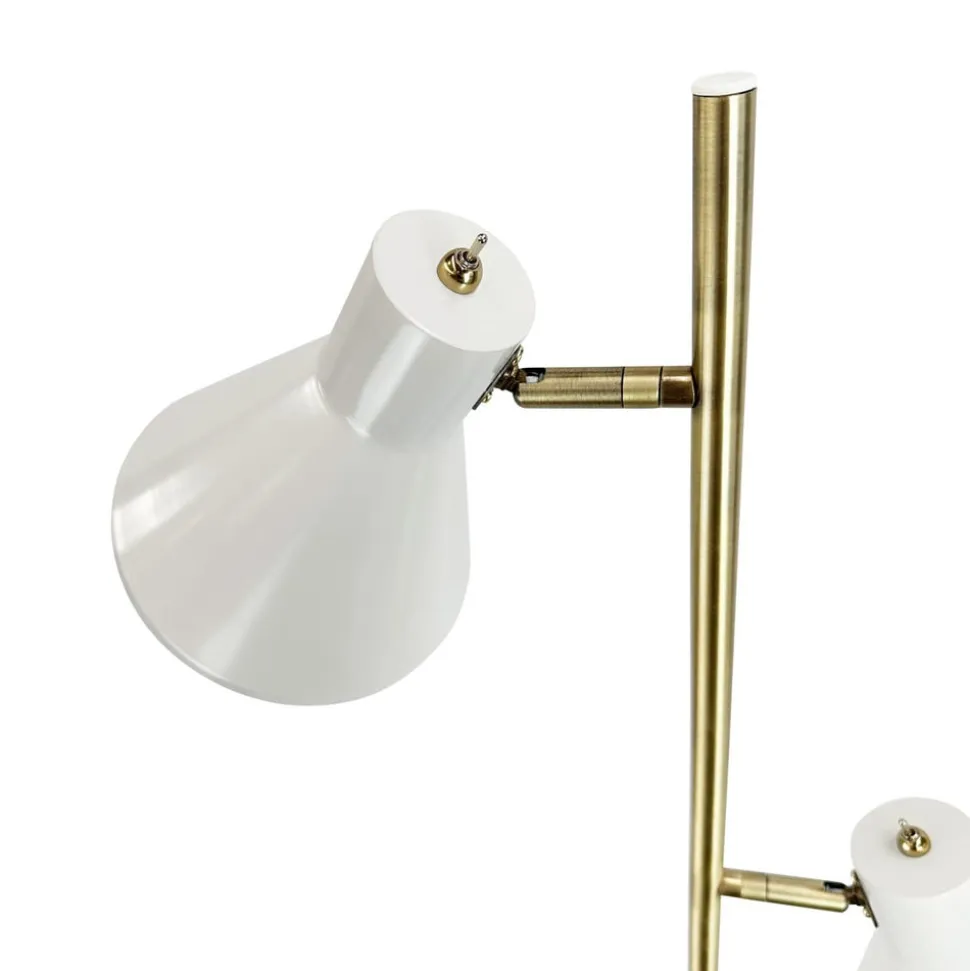 Dyberg Larsen Sleep gulvlampe, kridhvid, højde 165 cm, stål