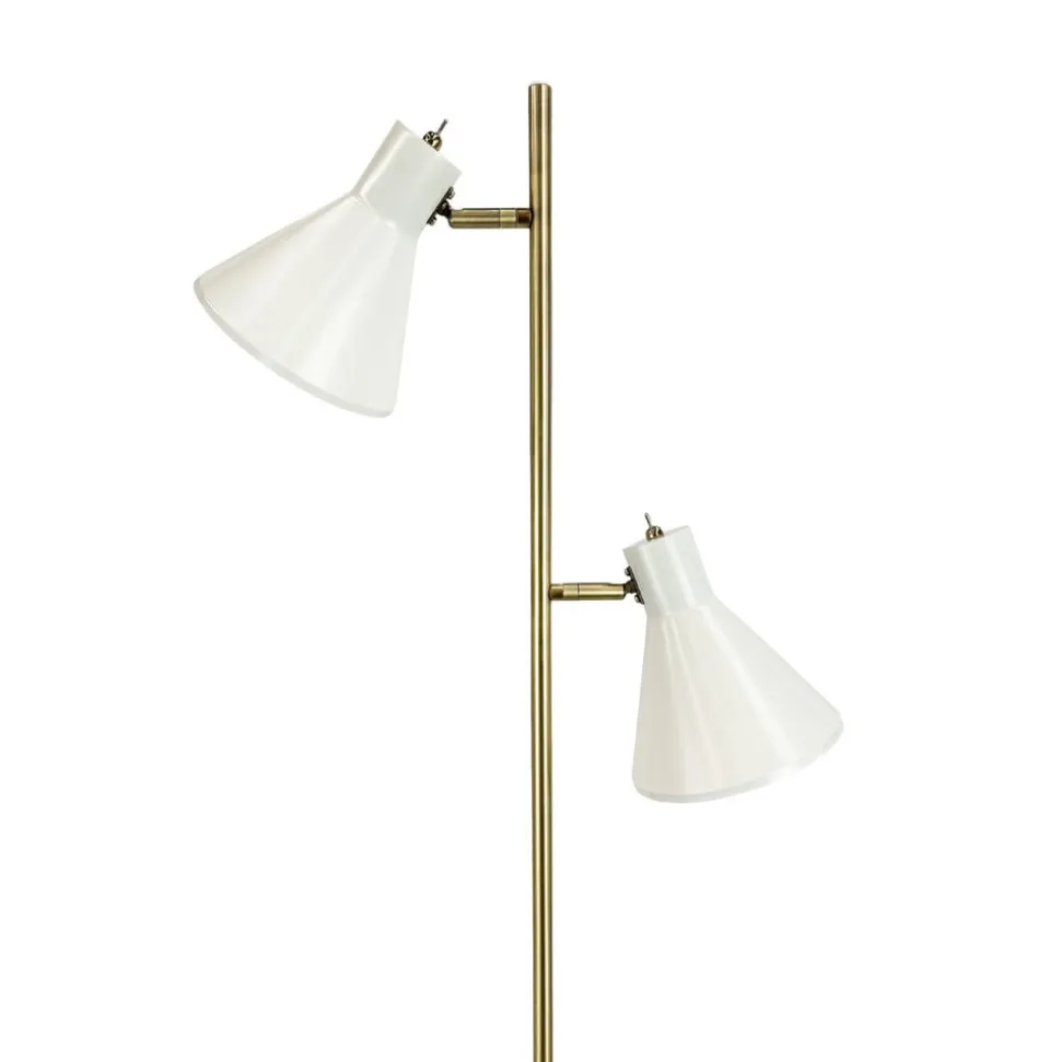 Dyberg Larsen Sleep gulvlampe, kridhvid, højde 165 cm, stål