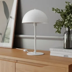 Dyberg Larsen Stockholm bordlampe E14, 43 cm, hvid