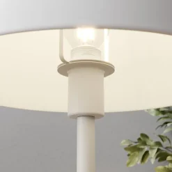 Dyberg Larsen Stockholm bordlampe E14, 43 cm, hvid