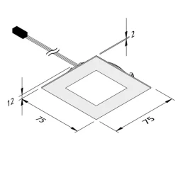 Dynamic FAQ 68 integreret LED-møbellys 3 W CCT