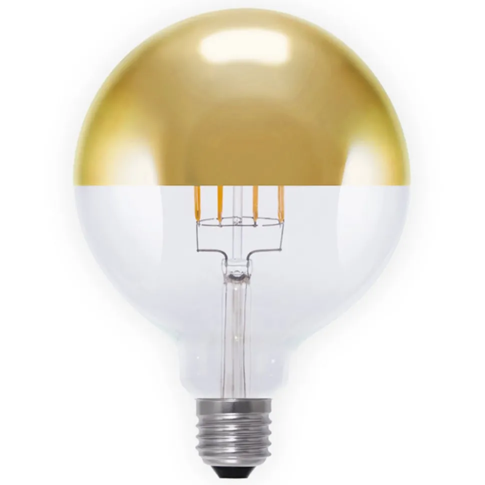 E27 7 W topforspejlet LED-pære, guld