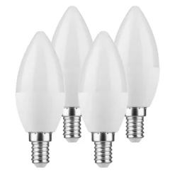 E14 LED-kertepære 5,5 W 2.700 K sæt 3+1 470lm mat