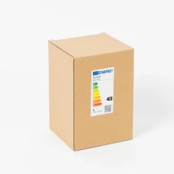 E27 3,8W LED-pære G95, 2700K, 340lm, riller ravfarvet