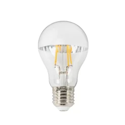 E27 3,5W topforspejlet LED-pære A60, 2700K sølv