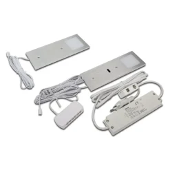 Eco-Pad F LED-underskabsbelysning, 2, 4.000 K, alu