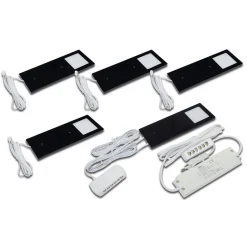 Eco-Pad F LED-underskabsbelysning, 5, 3.000 K sort