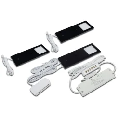 Eco-Pad F LED-underskabsbelysning, 3, 3.000 K sort