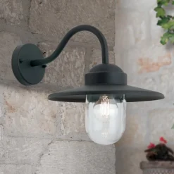 Edward udendørs væglampe i vintagestil antracit