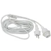 E27-fatning med Ute-kabel, 5 m, hvid
