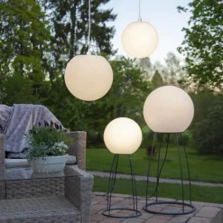 E27-fatning med Ute-kabel, 5 m, hvid