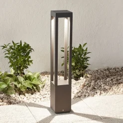 Effektiv Agra LED-gadelygte i mørkegrå