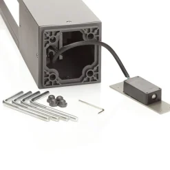 Effektiv Agra LED-gadelygte i mørkegrå