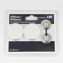 Effektivt Nikas IP44 LED-indbygningsspot, nikkel