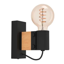 EGLO Bailrigg væglampe af træ