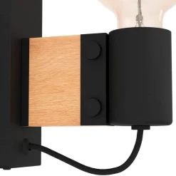 EGLO Bailrigg væglampe af træ