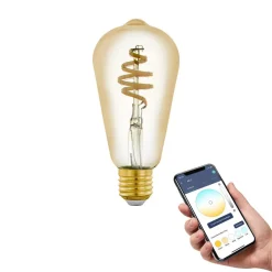 EGLO connect E27 ST64 LED-pære 5,5W 400lm CCT