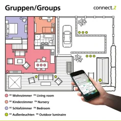 EGLO connect E27 ST64 LED-pære 5,5W 400lm CCT