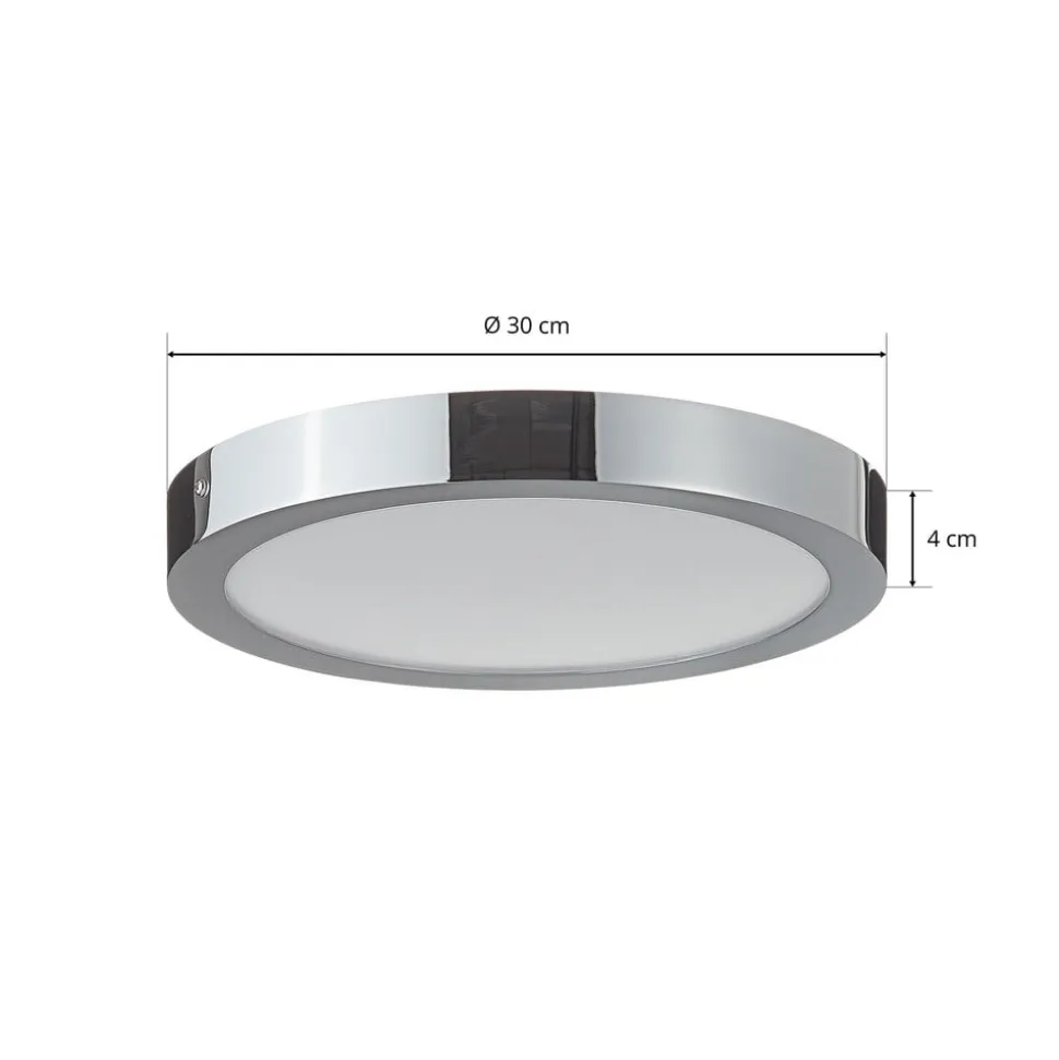 EGLO connect Fueva-C loftlampe rund 30 cm krom