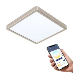 EGLO connect Fueva-Z loftslampe 28x28cm nikkel