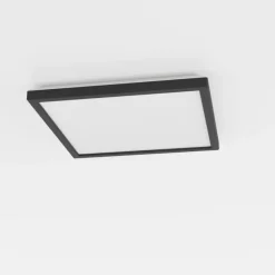 EGLO connect LED-loftlampe Rovito-Z, sort, 29 x 29 cm