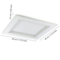 EGLO connect LED-loftlampe Padrogiano-Z 1 lyskilde, 45 x 45 cm
