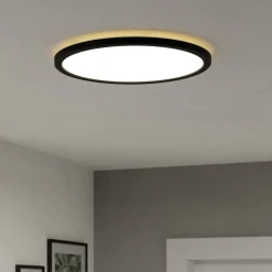 EGLO connect LED-loftlampe Rovito-Z, sort, Ø 39 cm