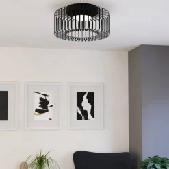 EGLO connect LED-loftlampe Ginestrone-Z, sort, aluminium