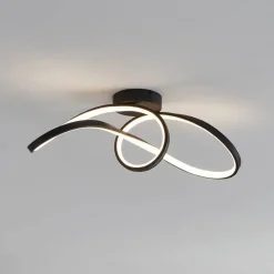 EGLO connect LED-loftlampe Calarossa-Z, sort, aluminium