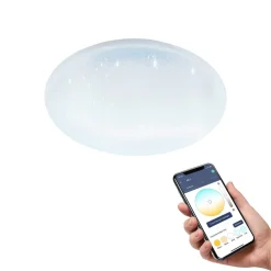 EGLO connect loftlampe Totari-Z, Ø38cm, 18W, krystaleffekt