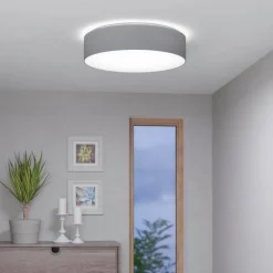 EGLO connect Romao-Z LED-loftlampe, Ø57cm, grå