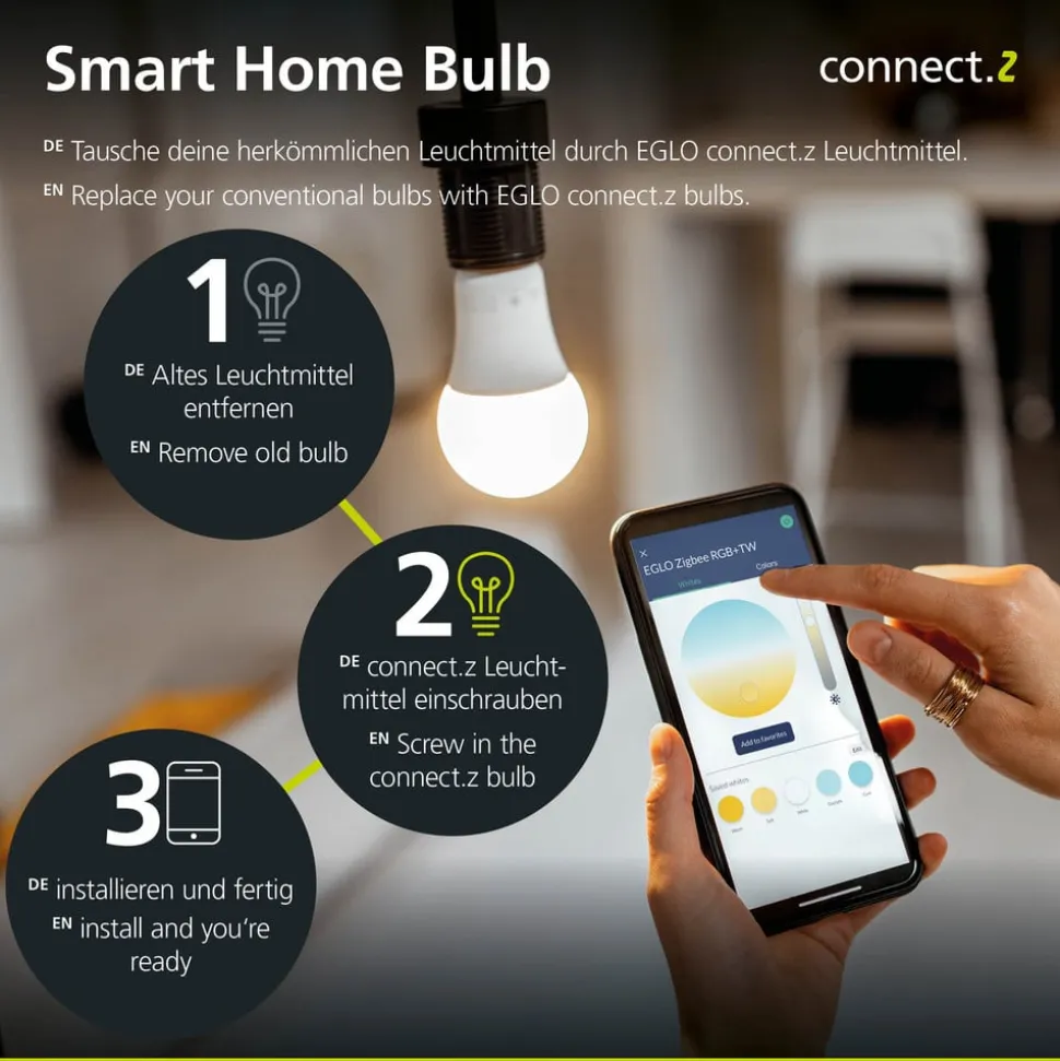 EGLO connect Salobrena-Z LED-loftslampe, 120x10 cm, sort