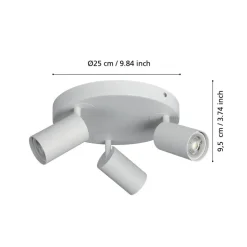 EGLO connect Telimbela-Z loftspot 3 lyskilder hvid